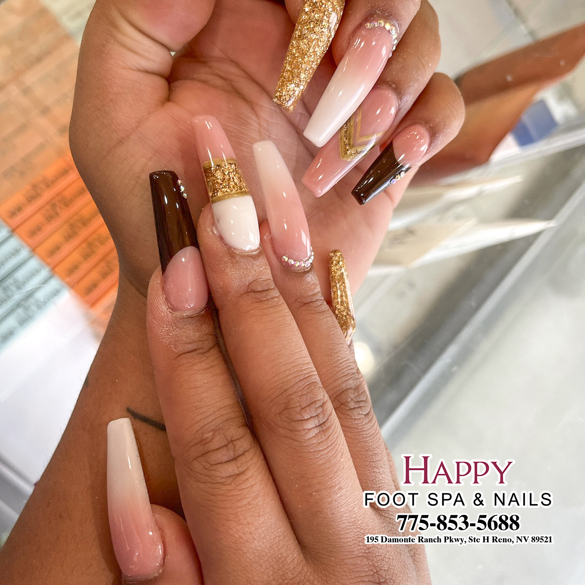 Images of Happy Foot Spa & Nails Nail salon in Reno NV 89521 Qhkbeauty