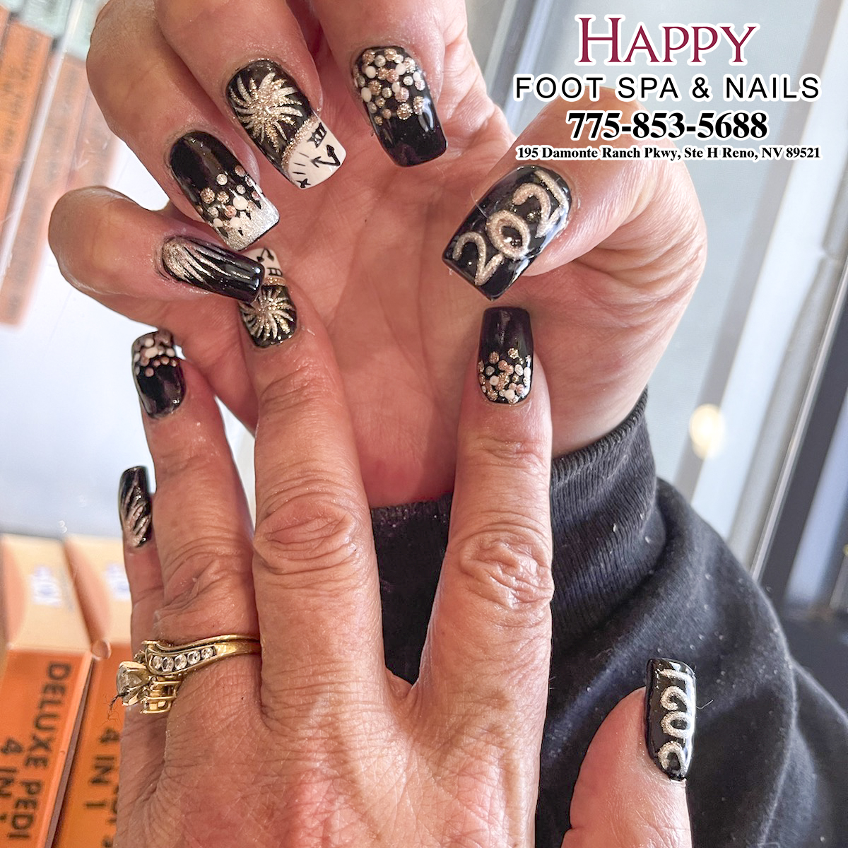 Images of Happy Foot Spa & Nails Nail salon in Reno NV 89521 Qhkbeauty